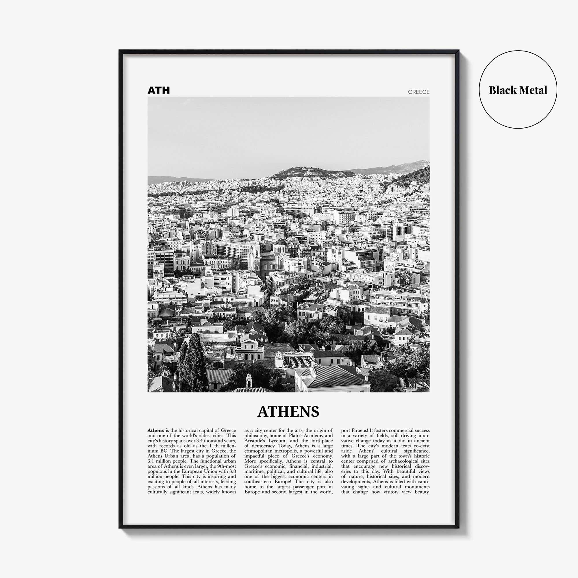 Athens Print Black and White Greece No 2, Athens Wall Art, Athens Poster, Athens Photo, Athens Wall Decor, City Art Print, Αθήνα Ελλάδα