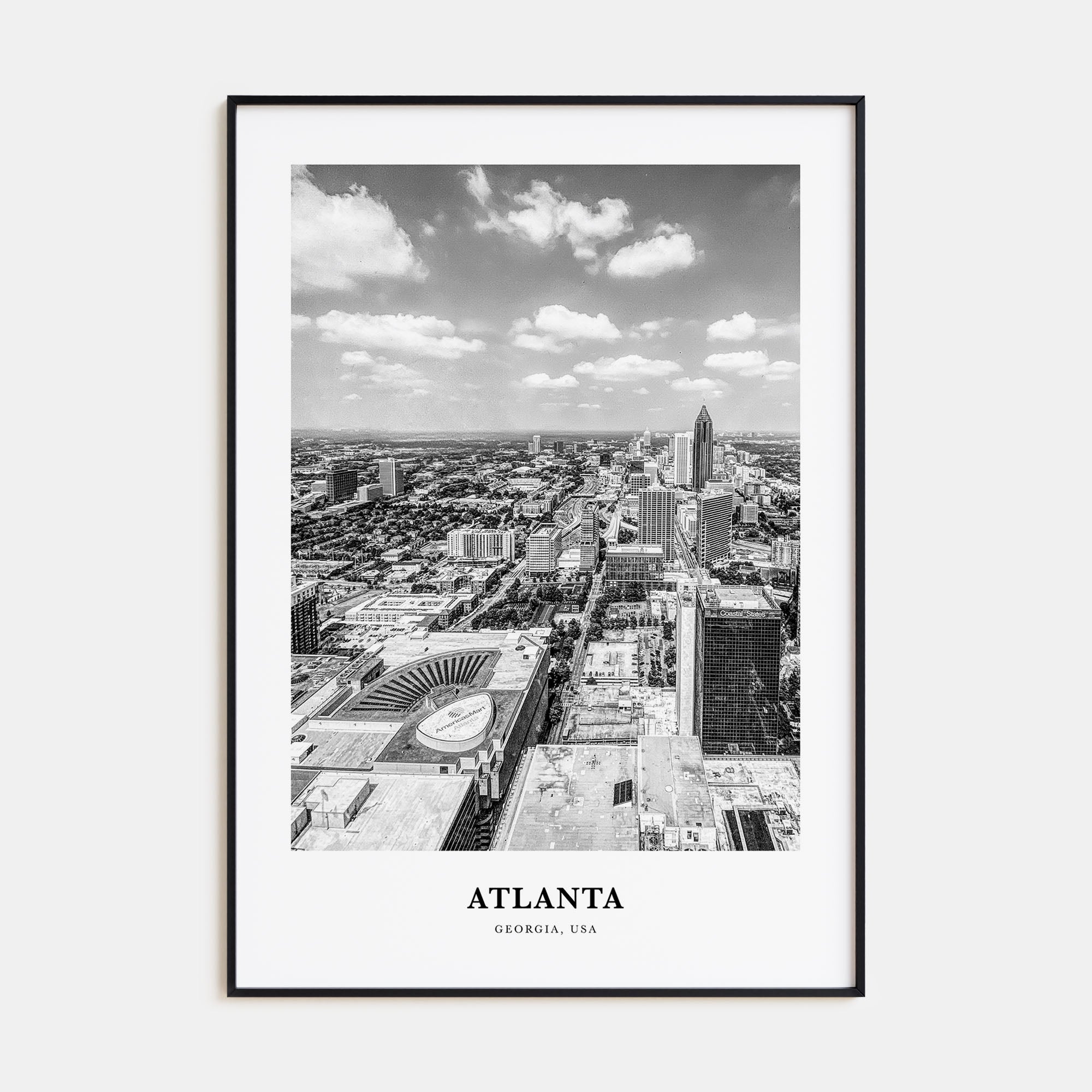 Atlanta Portrait B&W No 4 Poster