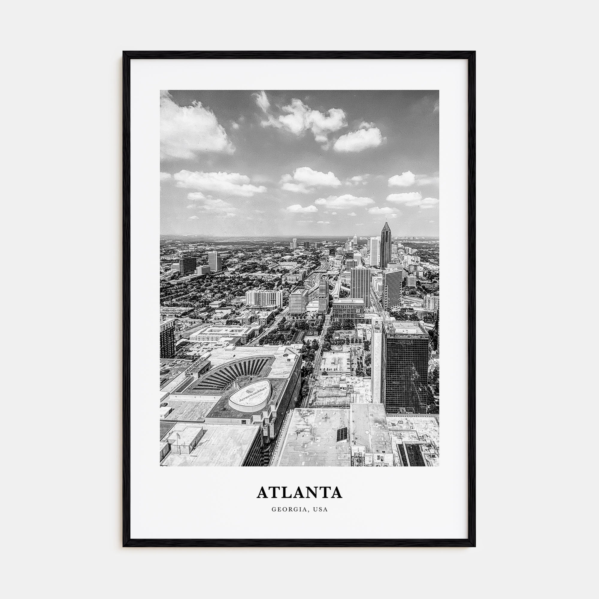 Atlanta Portrait B&W No 4 Poster