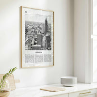 Atlanta Print Black and White No 1, Atlanta Wall Art, Atlanta Poster, Atlanta Photo, Atlanta, Georgia, USA, United States, North America