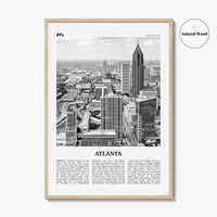 Atlanta Print Black and White No 1, Atlanta Wall Art, Atlanta Poster, Atlanta Photo, Atlanta, Georgia, USA, United States, North America