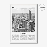 Atlanta Print Black and White No 1, Atlanta Wall Art, Atlanta Poster, Atlanta Photo, Atlanta, Georgia, USA, United States, North America