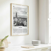 Atlanta Print Black and White No 2, Atlanta Wall Art, Atlanta Poster, Atlanta Photo, Atlanta, Georgia, USA, United States, North America