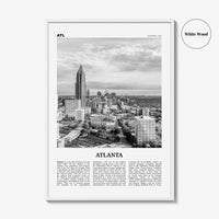 Atlanta Print Black and White No 2, Atlanta Wall Art, Atlanta Poster, Atlanta Photo, Atlanta, Georgia, USA, United States, North America