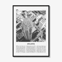 Atlanta Print Black and White No 3, Atlanta Wall Art, Atlanta Poster, Atlanta Photo, Atlanta, Georgia, USA, United States, North America