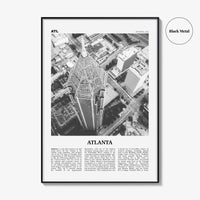 Atlanta Print Black and White No 3, Atlanta Wall Art, Atlanta Poster, Atlanta Photo, Atlanta, Georgia, USA, United States, North America