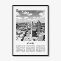 Atlanta Print Black and White No 4, Atlanta Wall Art, Atlanta Poster, Atlanta Photo, Atlanta, Georgia, USA, United States, North America