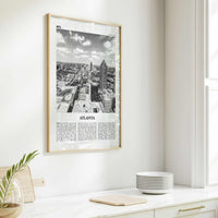 Atlanta Print Black and White No 4, Atlanta Wall Art, Atlanta Poster, Atlanta Photo, Atlanta, Georgia, USA, United States, North America
