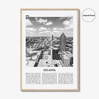 Atlanta Print Black and White No 4, Atlanta Wall Art, Atlanta Poster, Atlanta Photo, Atlanta, Georgia, USA, United States, North America