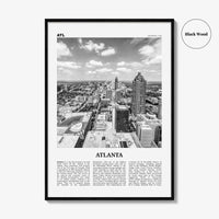 Atlanta Print Black and White No 4, Atlanta Wall Art, Atlanta Poster, Atlanta Photo, Atlanta, Georgia, USA, United States, North America