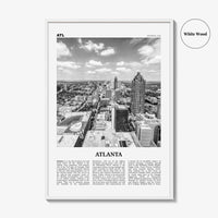 Atlanta Print Black and White No 4, Atlanta Wall Art, Atlanta Poster, Atlanta Photo, Atlanta, Georgia, USA, United States, North America