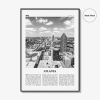 Atlanta Print Black and White No 4, Atlanta Wall Art, Atlanta Poster, Atlanta Photo, Atlanta, Georgia, USA, United States, North America