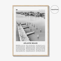 Atlantic Beach Print Black and White, Atlantic Beach Wall Art, Atlantic Beach Poster, Atlantic Beach Photo, Atlantic Map, North Carolina
