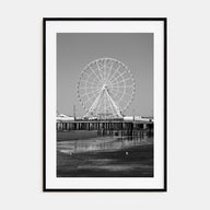 Atlantic City Photo B&W Poster