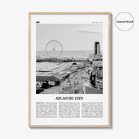 Atlantic City Print Black and White, Atlantic City Wall Art, Atlantic City Poster, Atlantic City Photo, Atlantic City Wall Décor, Maryland