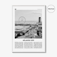 Atlantic City Print Black and White, Atlantic City Wall Art, Atlantic City Poster, Atlantic City Photo, Atlantic City Wall Décor, Maryland