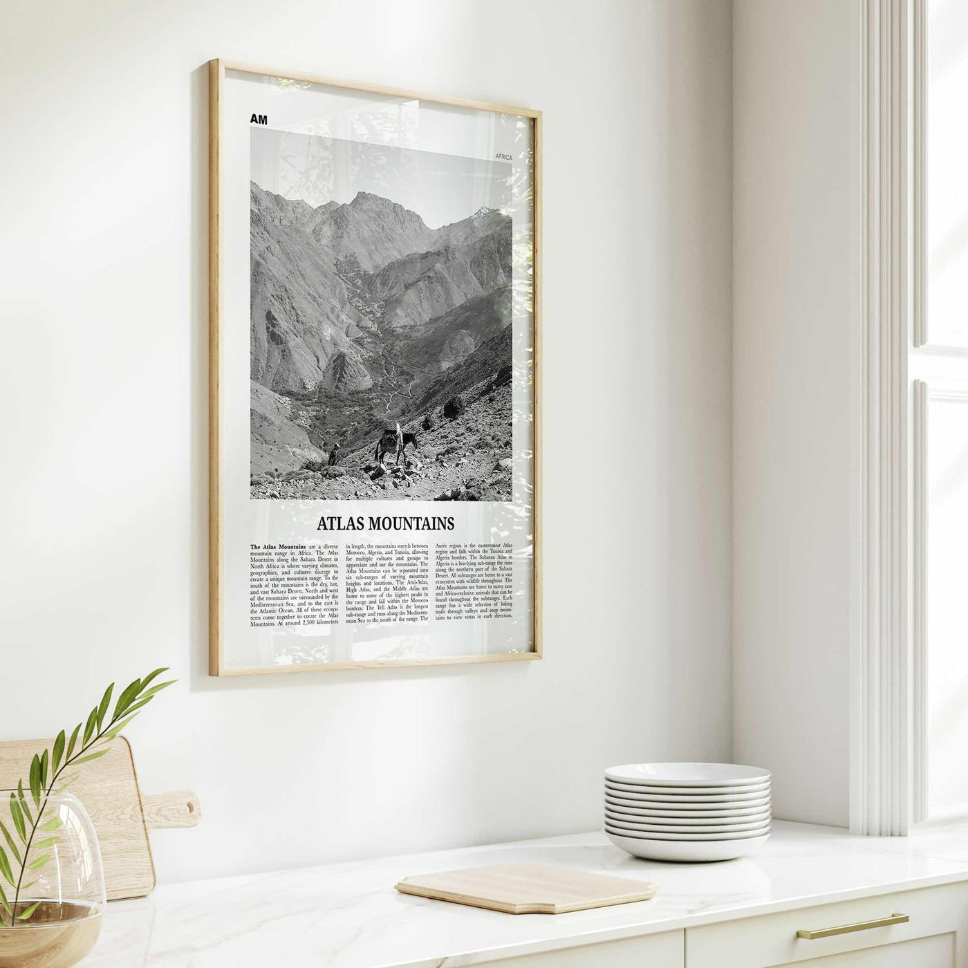 Atlas Mountains Print Black and White, Atlas Mountains Wall Art, Atlas Mountains Poster, Atlas Mountains Photo, Atlas Mountains Wall Décor