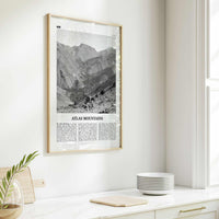 Atlas Mountains Print Black and White, Atlas Mountains Wall Art, Atlas Mountains Poster, Atlas Mountains Photo, Atlas Mountains Wall Décor