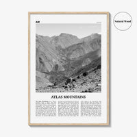 Atlas Mountains Print Black and White, Atlas Mountains Wall Art, Atlas Mountains Poster, Atlas Mountains Photo, Atlas Mountains Wall Décor