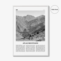 Atlas Mountains Print Black and White, Atlas Mountains Wall Art, Atlas Mountains Poster, Atlas Mountains Photo, Atlas Mountains Wall Décor