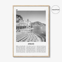Atrani Print Black and White, Atrani Wall Art, Atrani Poster, Atrani Photo, Atrani Wall Décor, Atrani Map, Italy