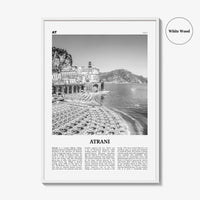 Atrani Print Black and White, Atrani Wall Art, Atrani Poster, Atrani Photo, Atrani Wall Décor, Atrani Map, Italy