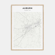 Auburn, Alabama Map Portrait Poster