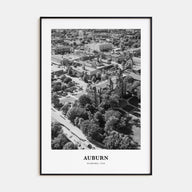 Auburn, Alabama Portrait B&W Poster