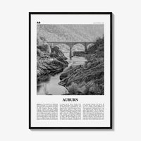 Auburn Print Black and White California, Auburn Wall Art, Auburn Poster, Auburn Photo, Auburn Wall Décor, California, United States