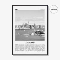 Auckland Print Black and White No 1, Auckland Wall Art, Auckland Poster, Auckland Photo, Auckland Wall Decor, New Zealand Poster Print