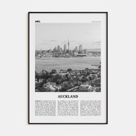 Auckland Travel B&W No 2 Poster