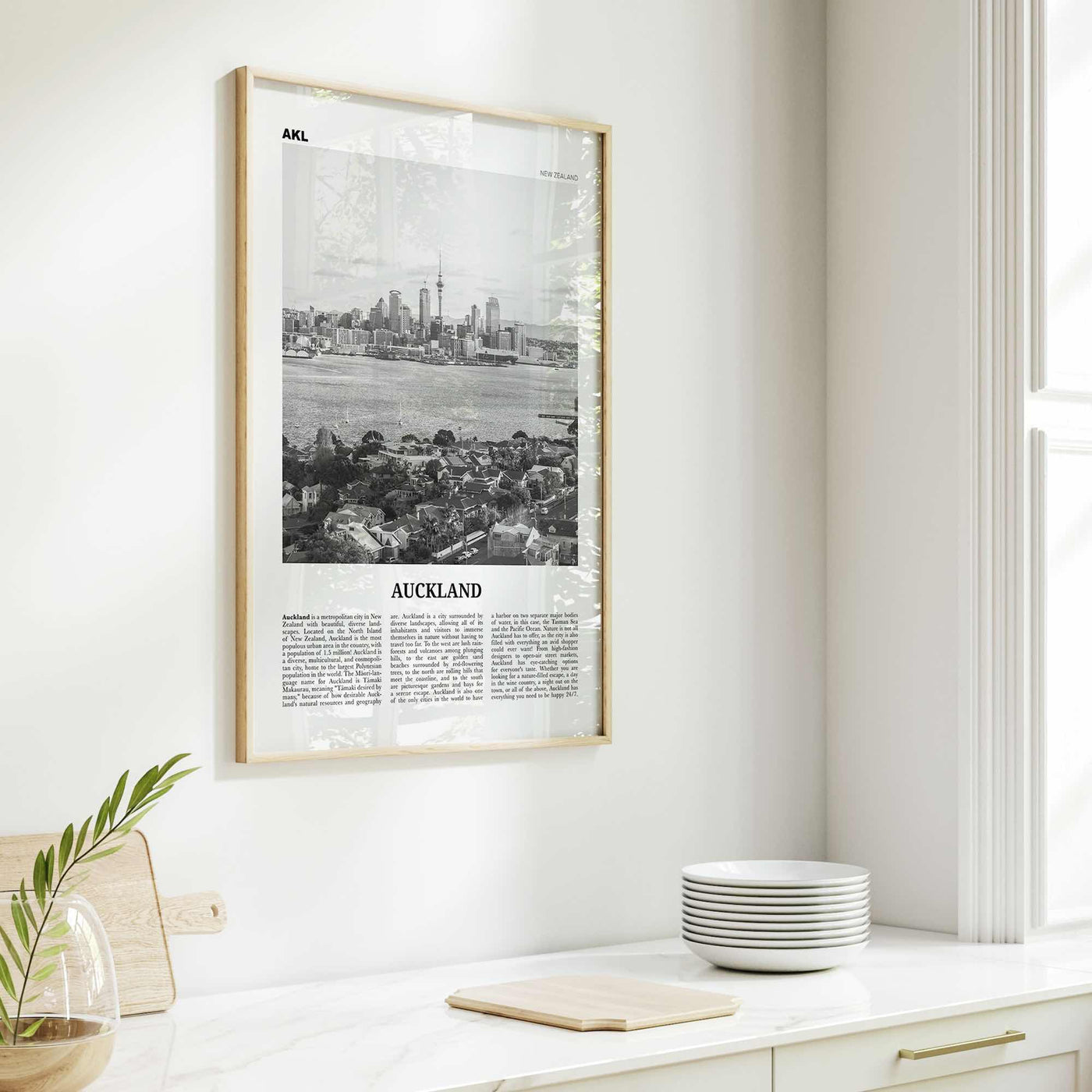 Auckland Print Black and White No 2, Auckland Wall Art, Auckland Poster, Auckland Photo, Auckland Wall Decor, New Zealand Poster Print