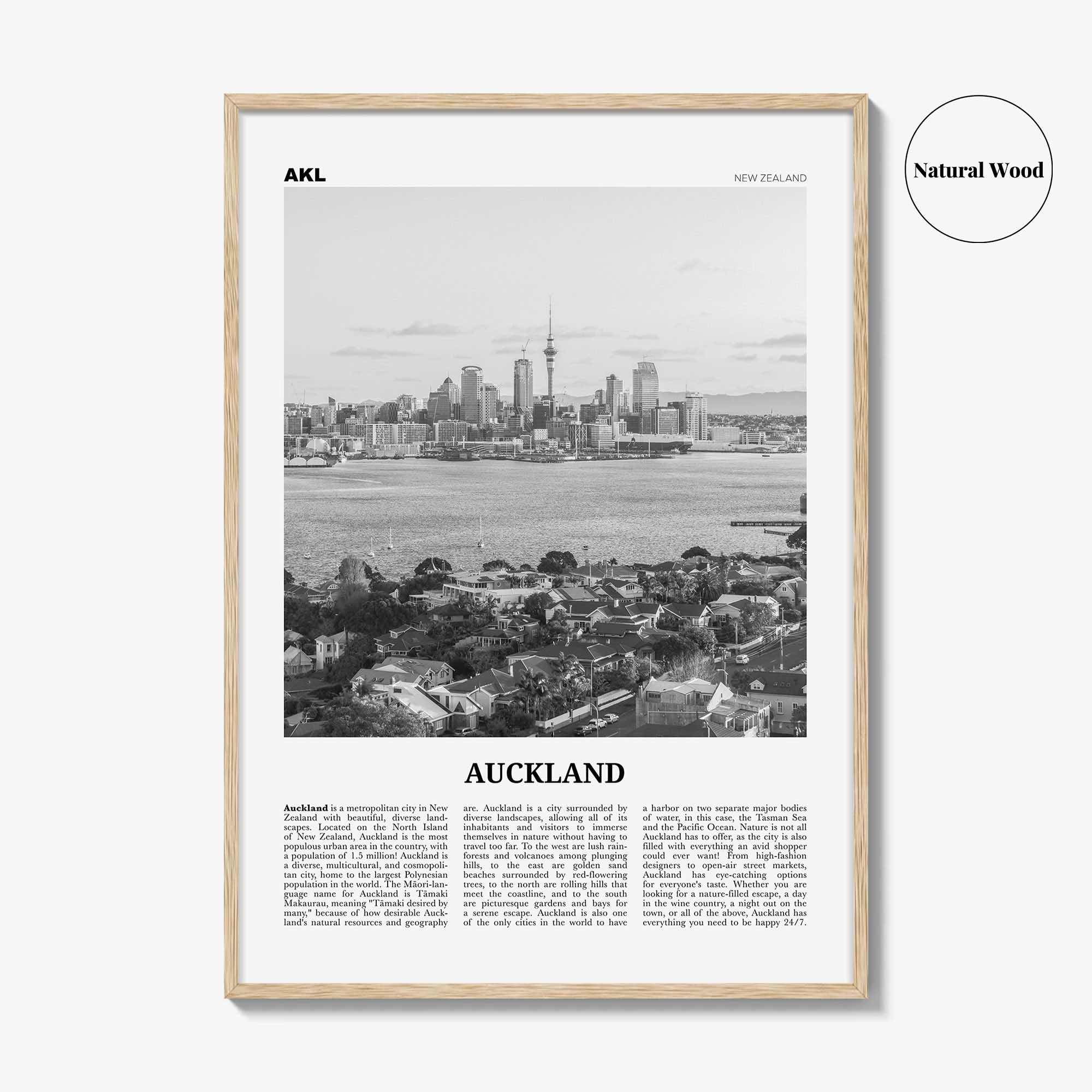 Auckland Print Black and White No 2, Auckland Wall Art, Auckland Poster, Auckland Photo, Auckland Wall Decor, New Zealand Poster Print