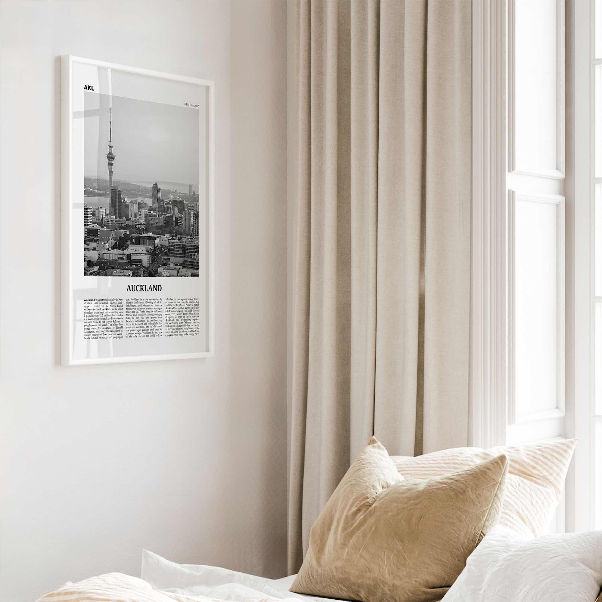 Auckland Print Black and White No 3, Auckland Wall Art, Auckland Poster, Auckland Photo, Auckland Wall Decor, New Zealand Poster Print