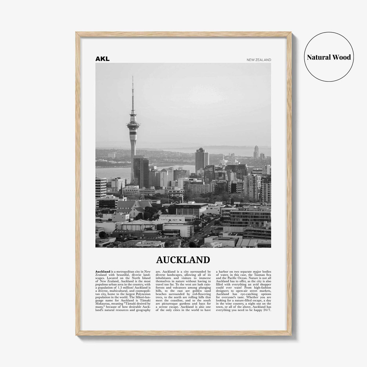Auckland Print Black and White No 3, Auckland Wall Art, Auckland Poster, Auckland Photo, Auckland Wall Decor, New Zealand Poster Print