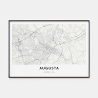 Augusta Map Landscape Poster