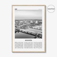 Augusta Print Black and White, Augusta Wall Art, Augusta Poster, Augusta Photo, Augusta Wall Décor, Georgia, USA, United States