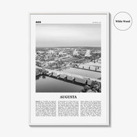 Augusta Print Black and White, Augusta Wall Art, Augusta Poster, Augusta Photo, Augusta Wall Décor, Georgia, USA, United States
