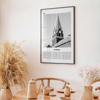 Aurora Print Black and White Illinois, Aurora Wall Art, Aurora Poster, Aurora Photo, Aurora Wall Décor, Illinois, USA, United States