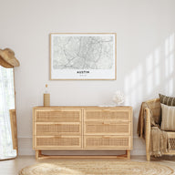 Austin Map Landscape Poster