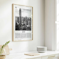 Austin Print Black and White No 2, Austin Wall Art, Austin Poster, Austin Photo, Austin Decor, Texas, USA, United States, North America
