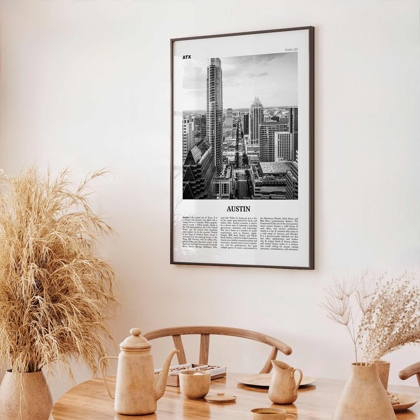 Austin Print Black and White No 2, Austin Wall Art, Austin Poster, Austin Photo, Austin Decor, Texas, USA, United States, North America