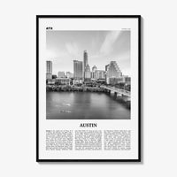 Austin Print Black and White No 3, Austin Wall Art, Austin Poster, Austin Photo, Austin Decor, Texas, USA, United States, North America