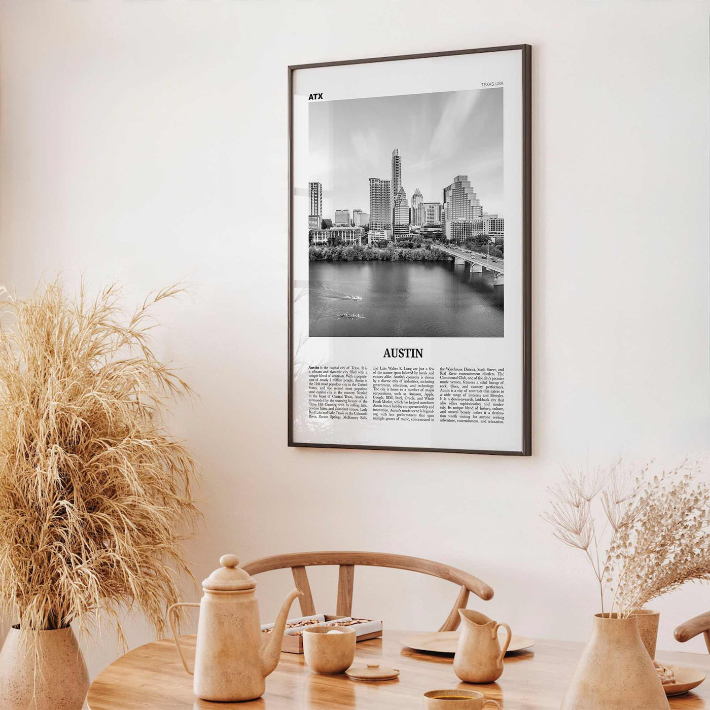 Austin Print Black and White No 3, Austin Wall Art, Austin Poster, Austin Photo, Austin Decor, Texas, USA, United States, North America