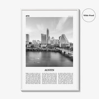 Austin Print Black and White No 3, Austin Wall Art, Austin Poster, Austin Photo, Austin Decor, Texas, USA, United States, North America