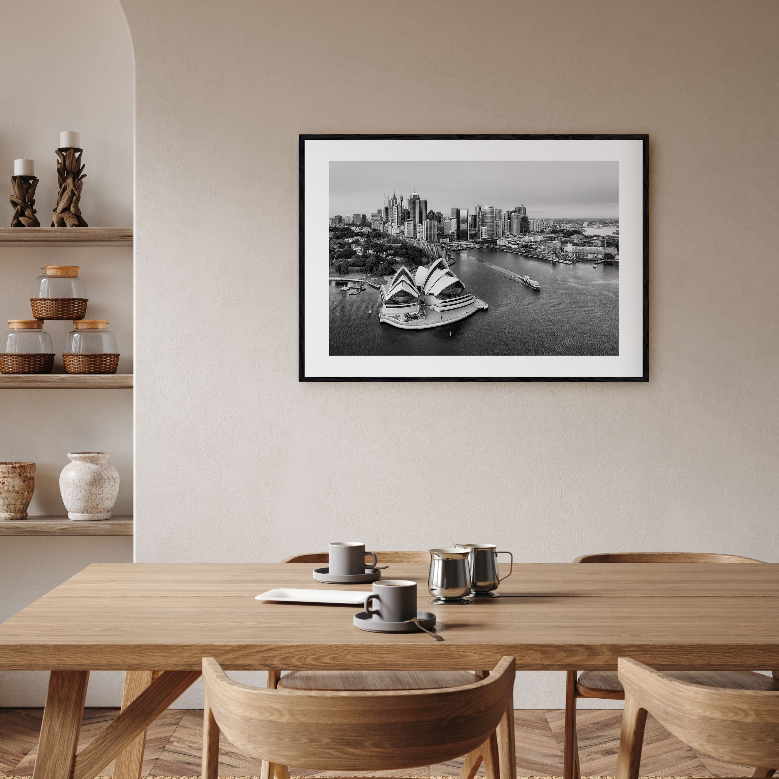 Australia Landscape B&W Poster