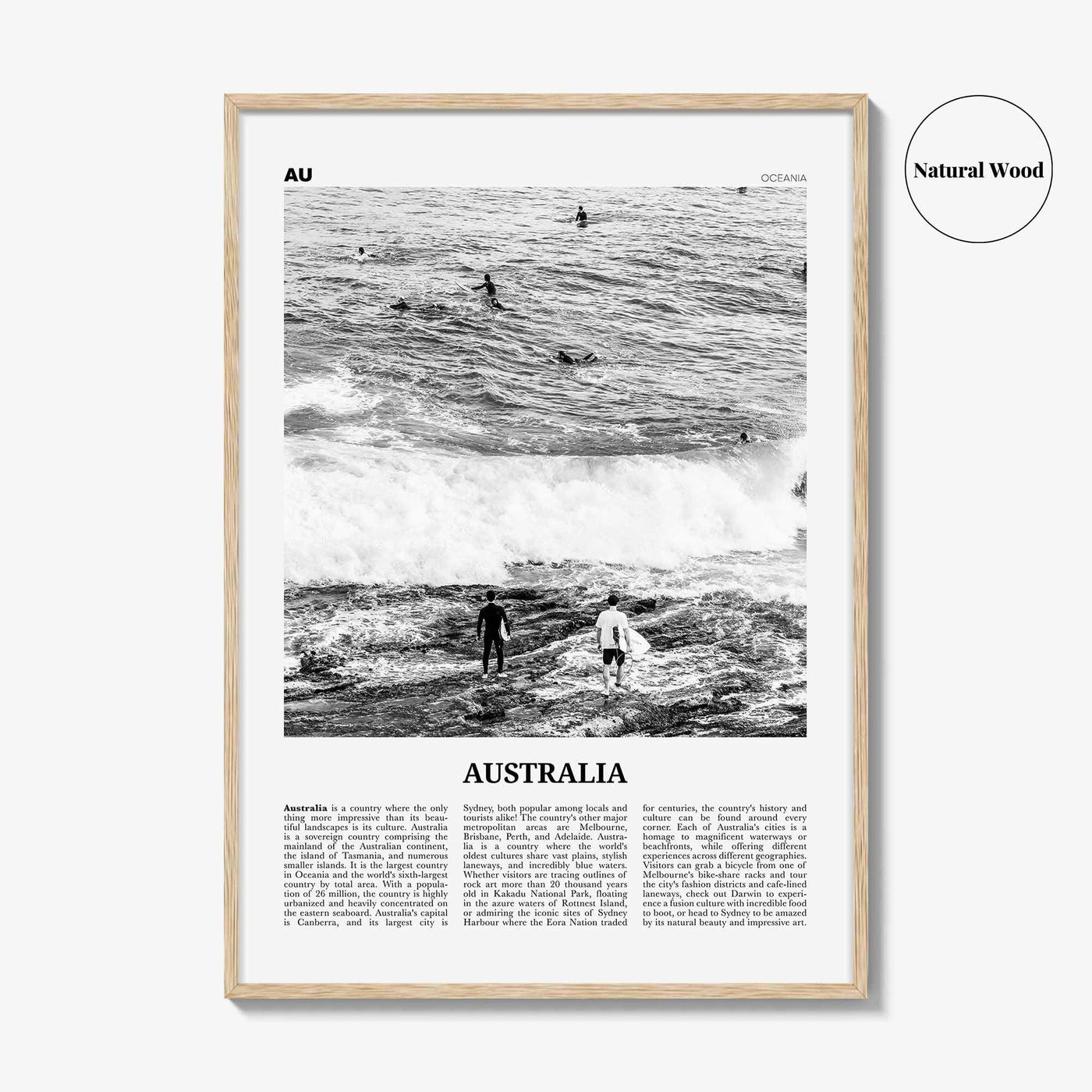 Australia Print Black and White No 1, Australia Wall Art, Australia Poster, Australia Photo, Sydney, Melbourne, Brisbane, Oceania