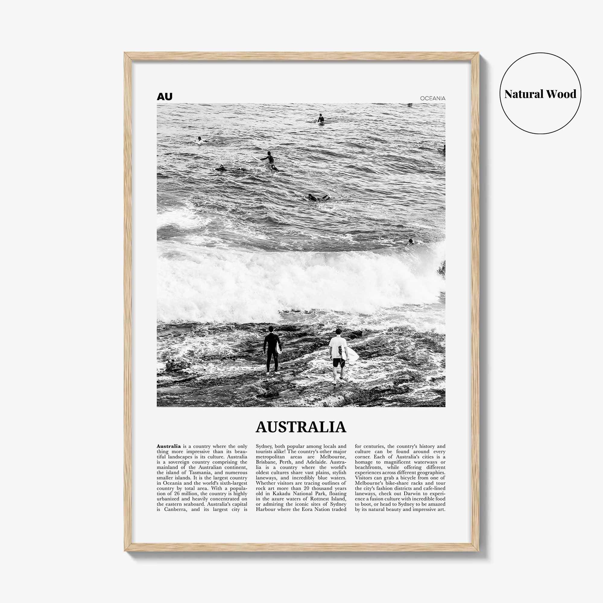 Australia Print Black and White No 1, Australia Wall Art, Australia Poster, Australia Photo, Sydney, Melbourne, Brisbane, Oceania