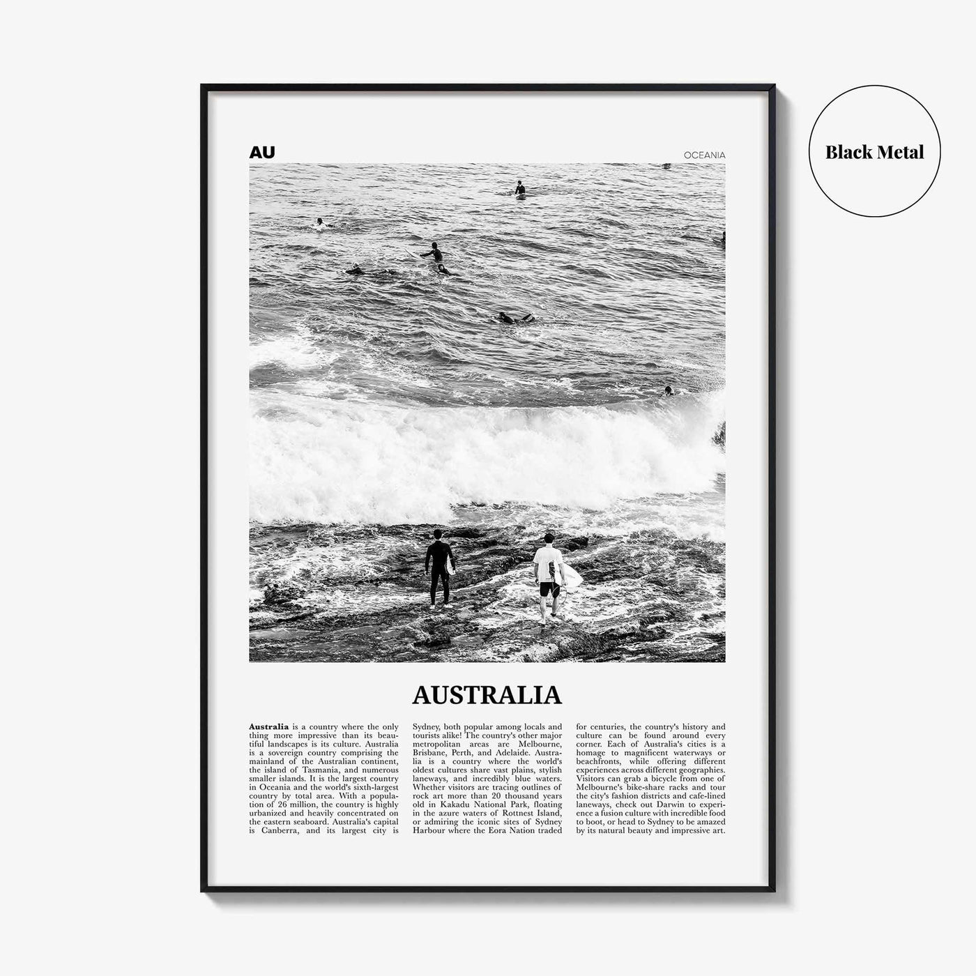 Australia Print Black and White No 1, Australia Wall Art, Australia Poster, Australia Photo, Sydney, Melbourne, Brisbane, Oceania