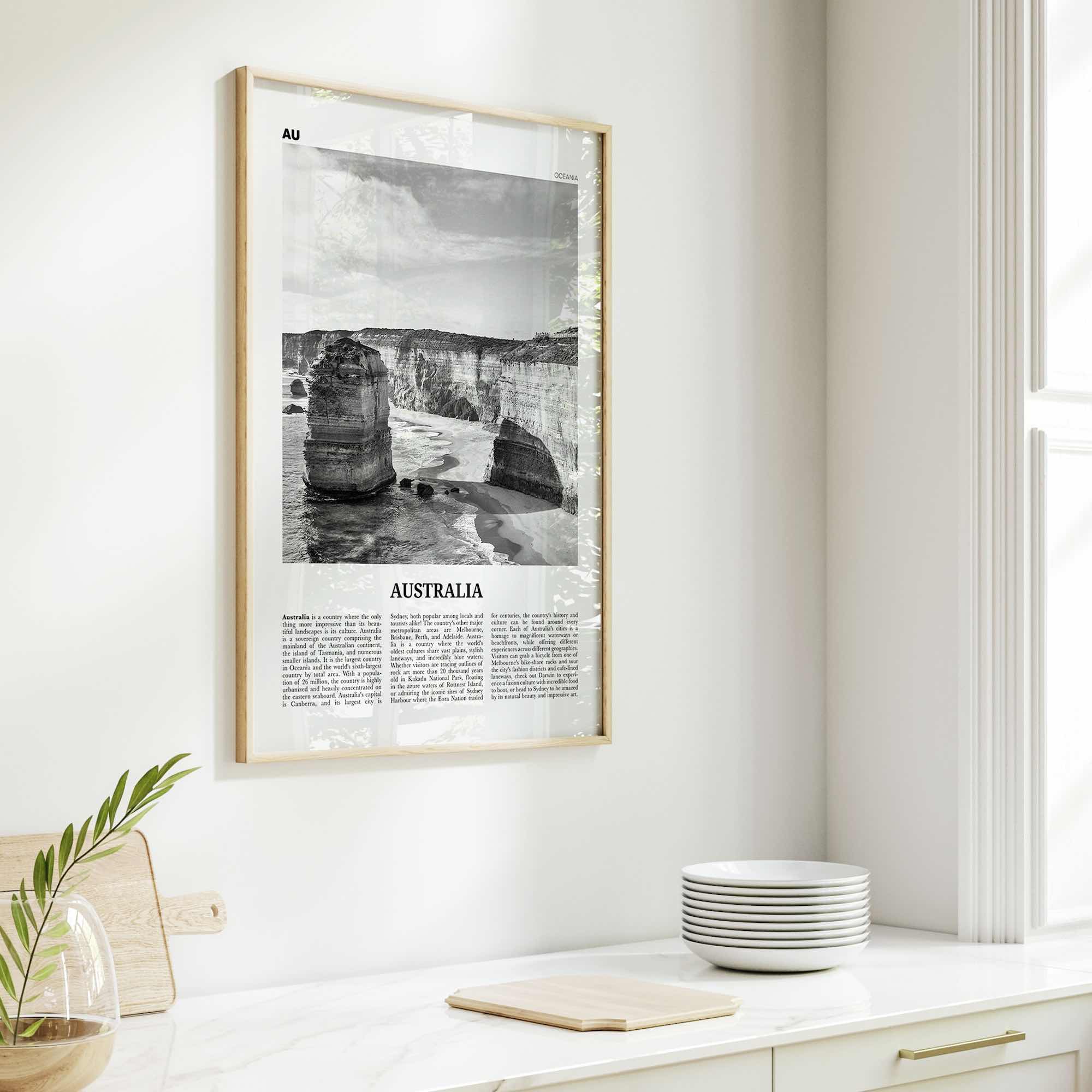 Australia Print Black and White No 2, Australia Wall Art, Australia Poster, Australia Photo, Sydney, Melbourne, Brisbane, Oceania